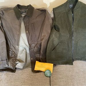 Filson Cover Cloth Mile Marker XL Otter Green with liner and unopened wax